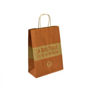 Sac kraft brun torsadées